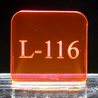 Transparent Fluorescent Red